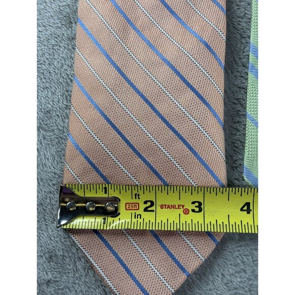 Brooks Brother Men’s Multi Lot Silk Ties USA Made Green Blue Pink Stripes & Dot - Picture 7 of 13